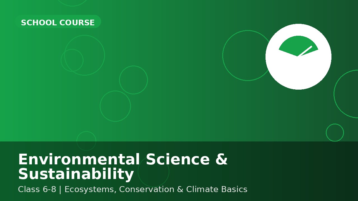 Environmental Science & Sustainability